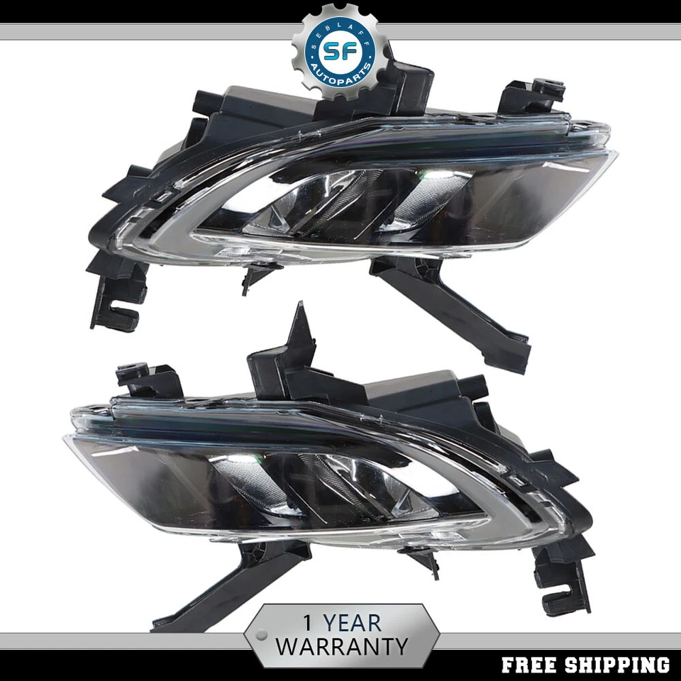 Front Bumper Driving Fog Light Lamps Assembly Kit For Nissan Maxima 2016-2019 - Image 3 of 4