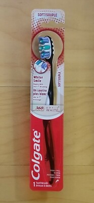 Colgate 360 Advanced Toothbrush, Optic White, Soft OR Medium Bristles