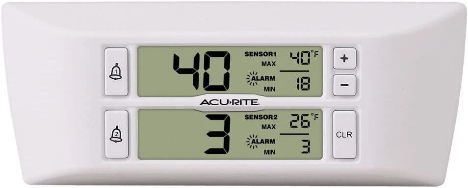 Acurite digital refrigerator & freezer thermometer 00986a2 deals