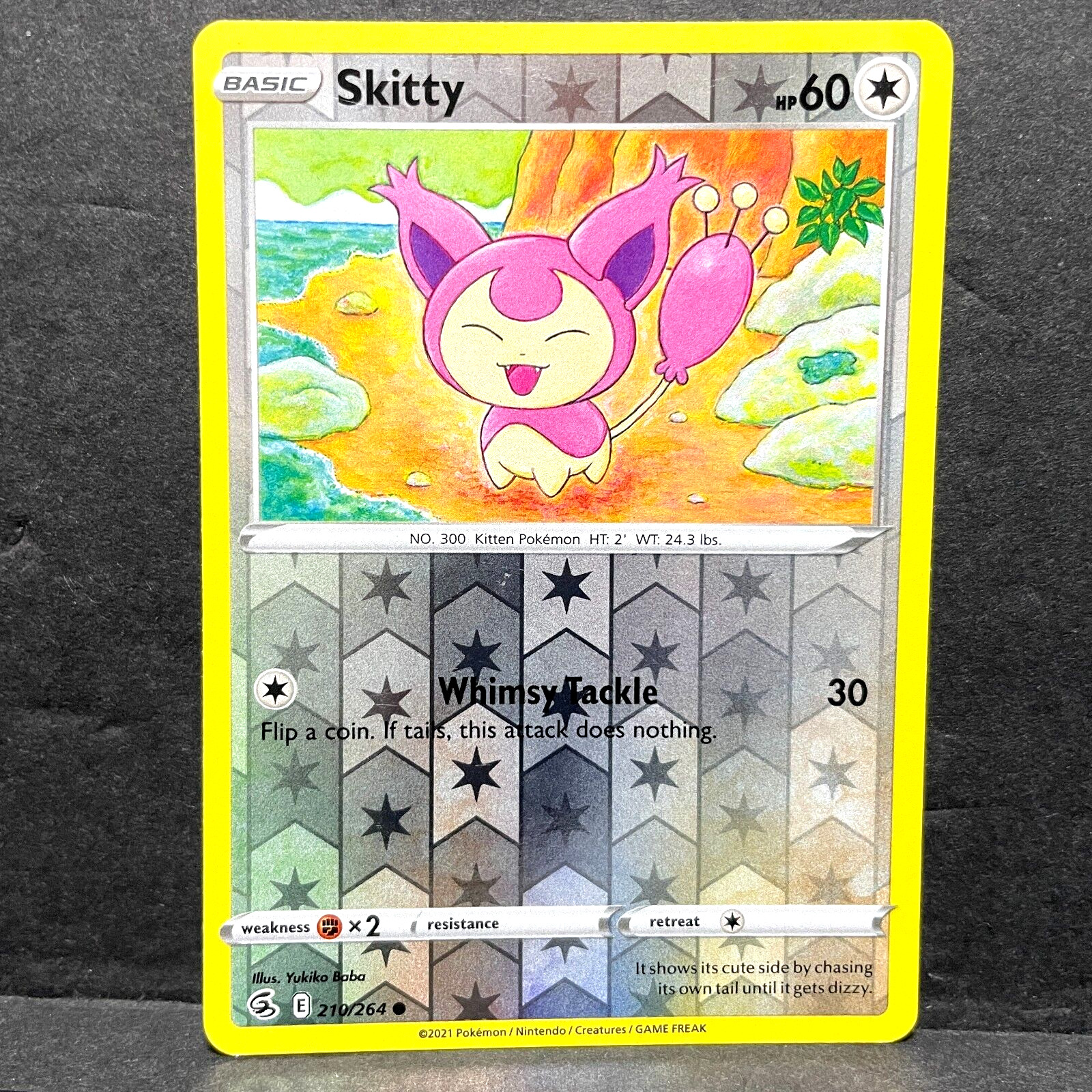 2021 POKEMON FUSION STRIKE SKITTY 210/264 REVERSE HOLO (COMMON)