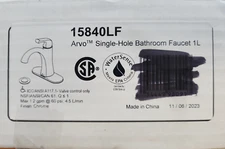 Delta Arvo Single-Hole Bathroom Faucet 1L 15840LF