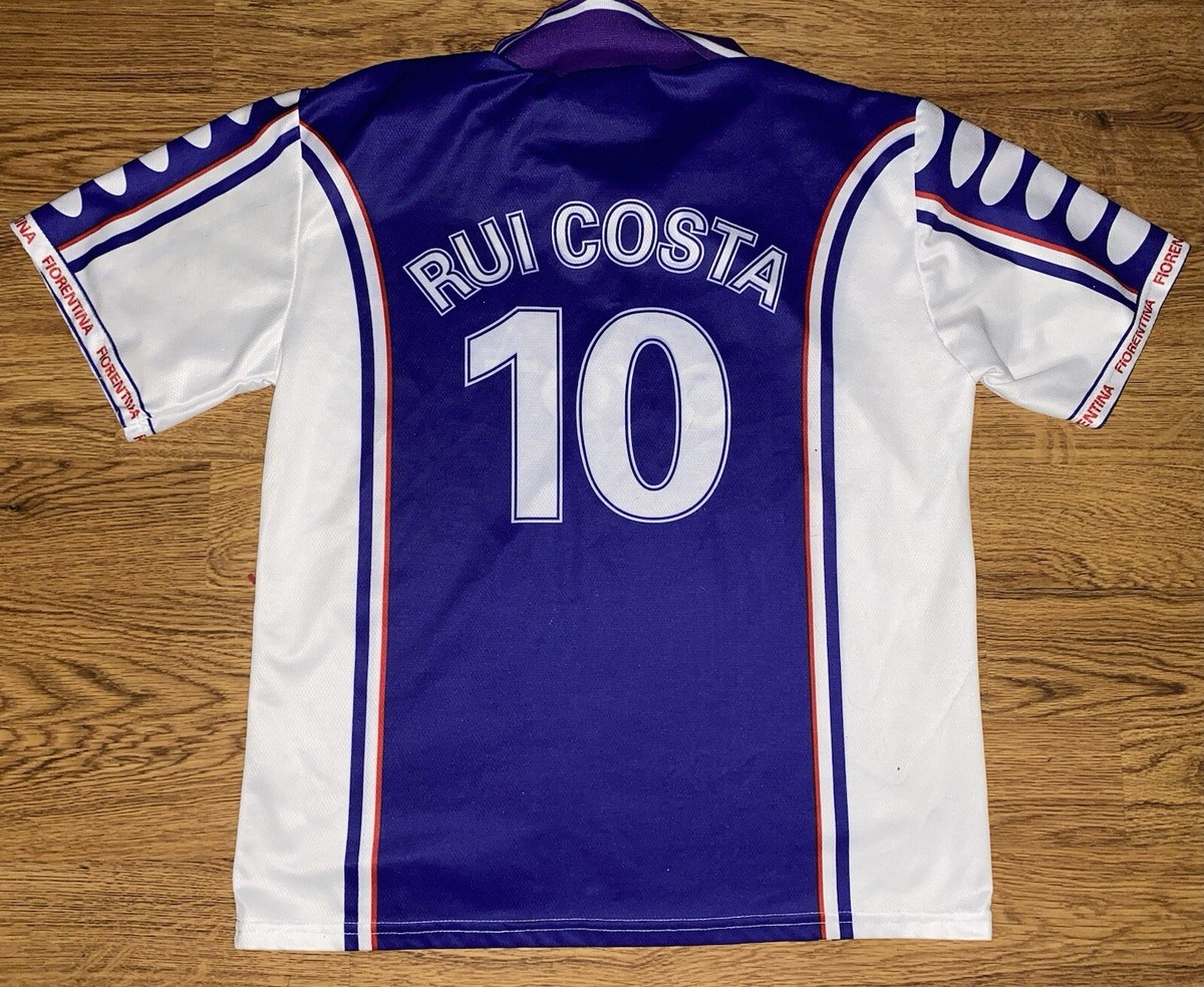 Vintage Y2K Fiorentina #10 Rui Costa Mens Soccer Jersey Size