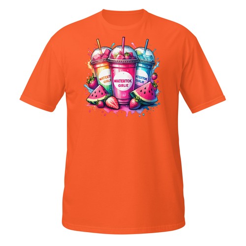 Watertok Girlie T-Shirt – Colorful Hydration Trend Tee With Fruity Drinks - Picture 16 of 33
