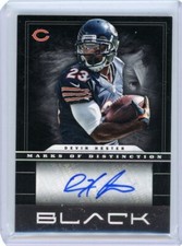 2012 Panini Black Football Marks Of Distinction Auto #28 Devin Hester #23/49