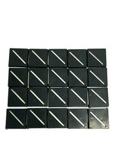 Lot of 20 Warhammer Fantasy 25mm Square Beveled Slot Bases Saurus Orc Chaos