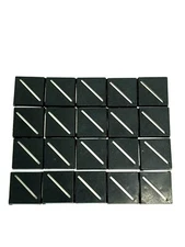 Lot of 20 Warhammer Fantasy 25mm Square Beveled Slot Bases Saurus Orc Chaos