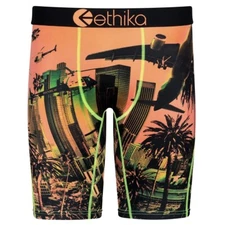ETHIKA MENS STAPLE UNDERWEAR BOXER LOS SKNDLS ORANGE