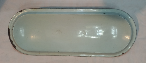 PENTOLA PER CUOCERE IL PESCE BOLLITORE ANTICO METALLO SMALTATO DA COLLEZIONE - Picture 6 of 18