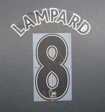 2007 - 2013 LEXTRA LAMPARD 8 NAMESET 258MM LEXTRA BLACK OFFICIAL SPORTING ID