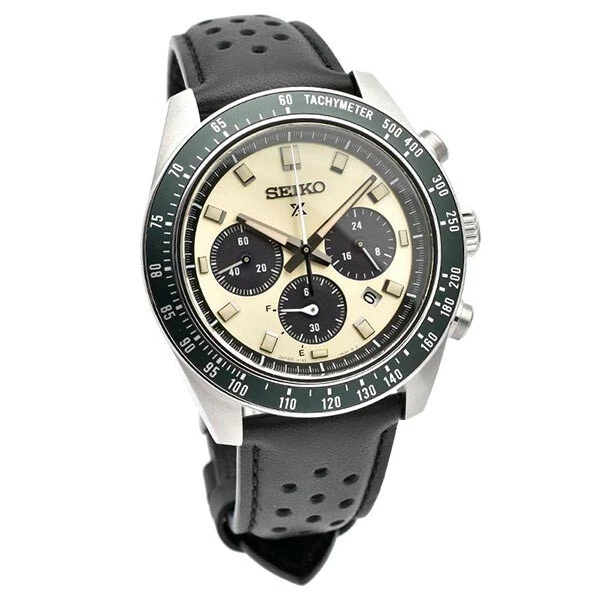 Orologio Uomo Cronografo Solare SEIKO PROSPEX SBDL115 Oro SPEEDTIMER Verde Re... - Immagine 3 di 4