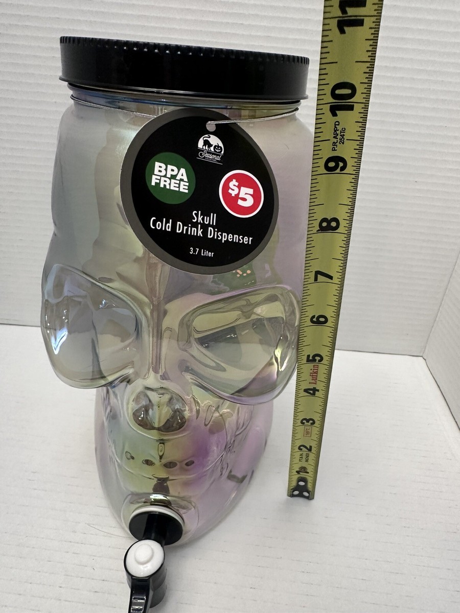 Halloween Skull Drink Dispenser Iridescent Dollar Tree | eBay