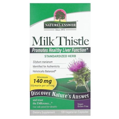 Natures Answer Milk Thistle Seed Extract, Capsules - 120 vcaps (314,50 EUR/kg)