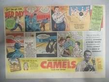 Camel Cigarette Ad: Bowling Champion Ned Day from 1947 Size: 11 x 15 inch