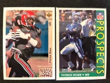 NFL - Patrick Rowe 1992 Upper Deck Star Rookie & 1992 Fleer Prospects