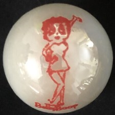 Vintage Betty Boop Marble Red White 1 Mother Of Pearl