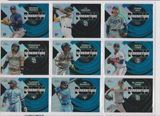 2022 Topps Chrome Baseball insert GENERATION NOW REFRACTOR You Choose Finish Set