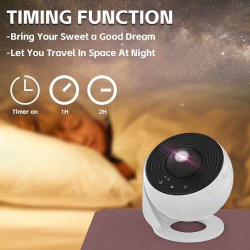 LED Galaxy Projector Lamp Planetarium Star Space Starry Sky Night Light - Picture 6 of 11