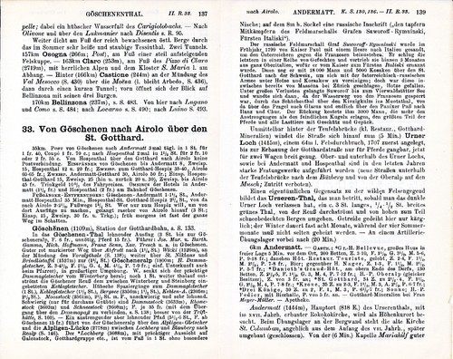 CH Göschenen Andermatt Realp 1903 orig Karte + Reisef. (6 S.) Furka St. Gotthard - Picture 2 of 2