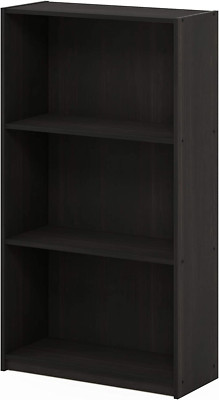 Basic 3-Tier Bookcase/Bookshelf/Storage Shelves, Dark Espresso 9.25D X 21.73W X 