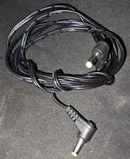 DC Power Extension Cable Cord 5.5mm x 2.1mm Male Plug Right Angle Yellow Tip 