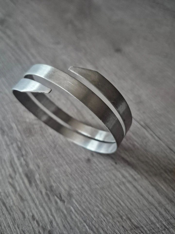 armreif reif edelstahl schmuck ring der o gotik bdsm oberarm reif - Bild 2 von 4