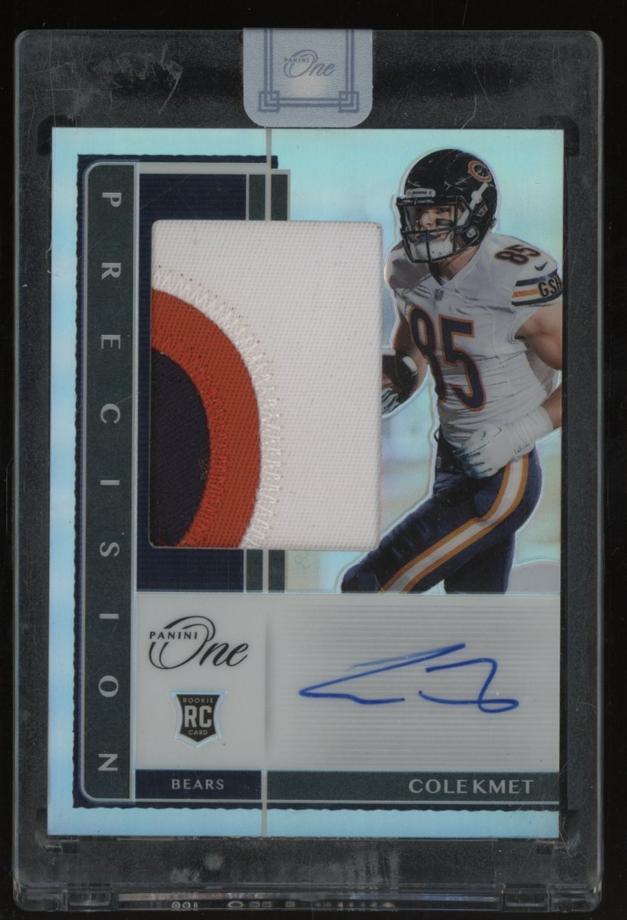 2020 Panini One Precision Cole Kmet RPA RC 3-Color Patch AUTO 36/49