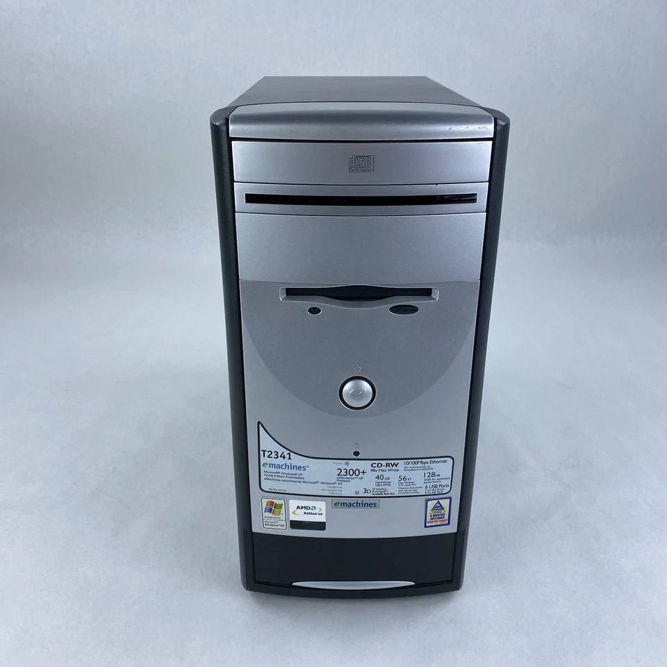 eMachines T2341 MT AMD Athlon XP 2400T 2GHz 384MB RAM No HDD No OS - Image 2 of 4