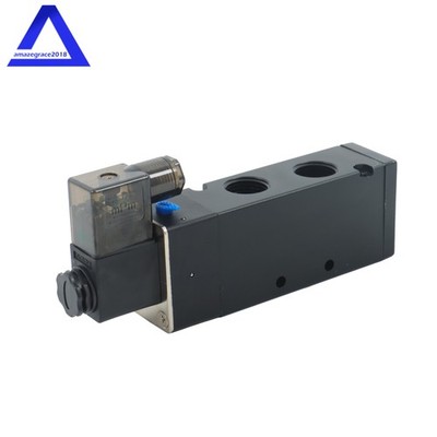 1/2''NPT Solenoid Valve 12V Single Coil Pilot-Operated Electric 2 Position 5 Way
