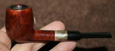 1943 THE HAIG ALGERIAN BRIAR PIPE STERLING HALLMARKED BAND