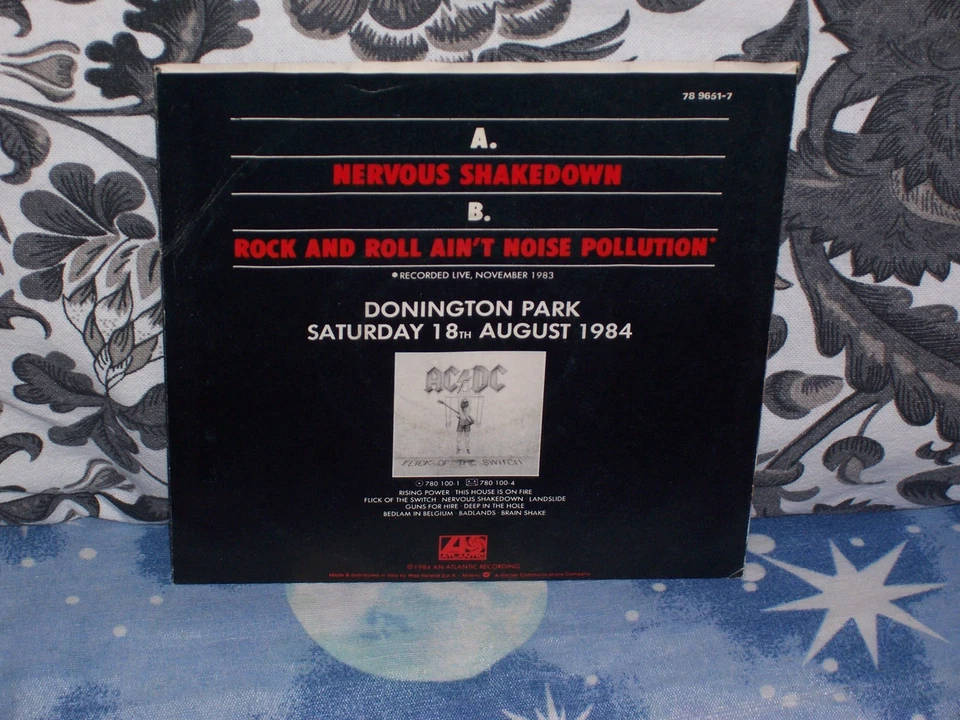 AC/DC - NERVOUS SHAKEDOWN - 7" NM 1984 - Immagine 2 di 2