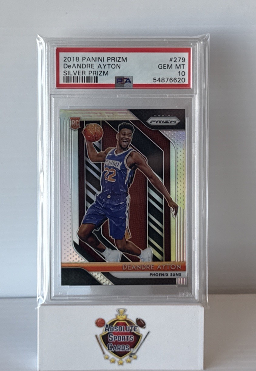 2018-19 Prizm Deandre Ayton RC Prizm Silver Rookie #279 Suns PSA 10 Gem Mint