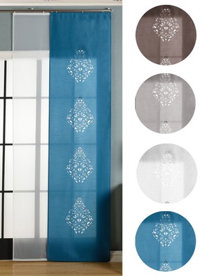 Schiebegardine Wildseide Flächenvorhang Nantes 2er-Pack Lasercut -165650-