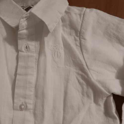 3 Patatas fritas bebé niño Onesis con camisa blanca adjunta, talla 6-9 meses - Imagen 2 de 12