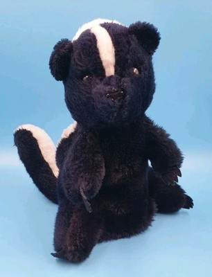 Iltis Stinktier Handpuppe Plüsch Kuscheltier 26 cm Vintage Dakin & Co. 1979