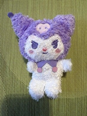 Sanrio Hello Kitty Easter Purple Kuromi Soft Fluffy Plush Toy Figurine Bag Decor