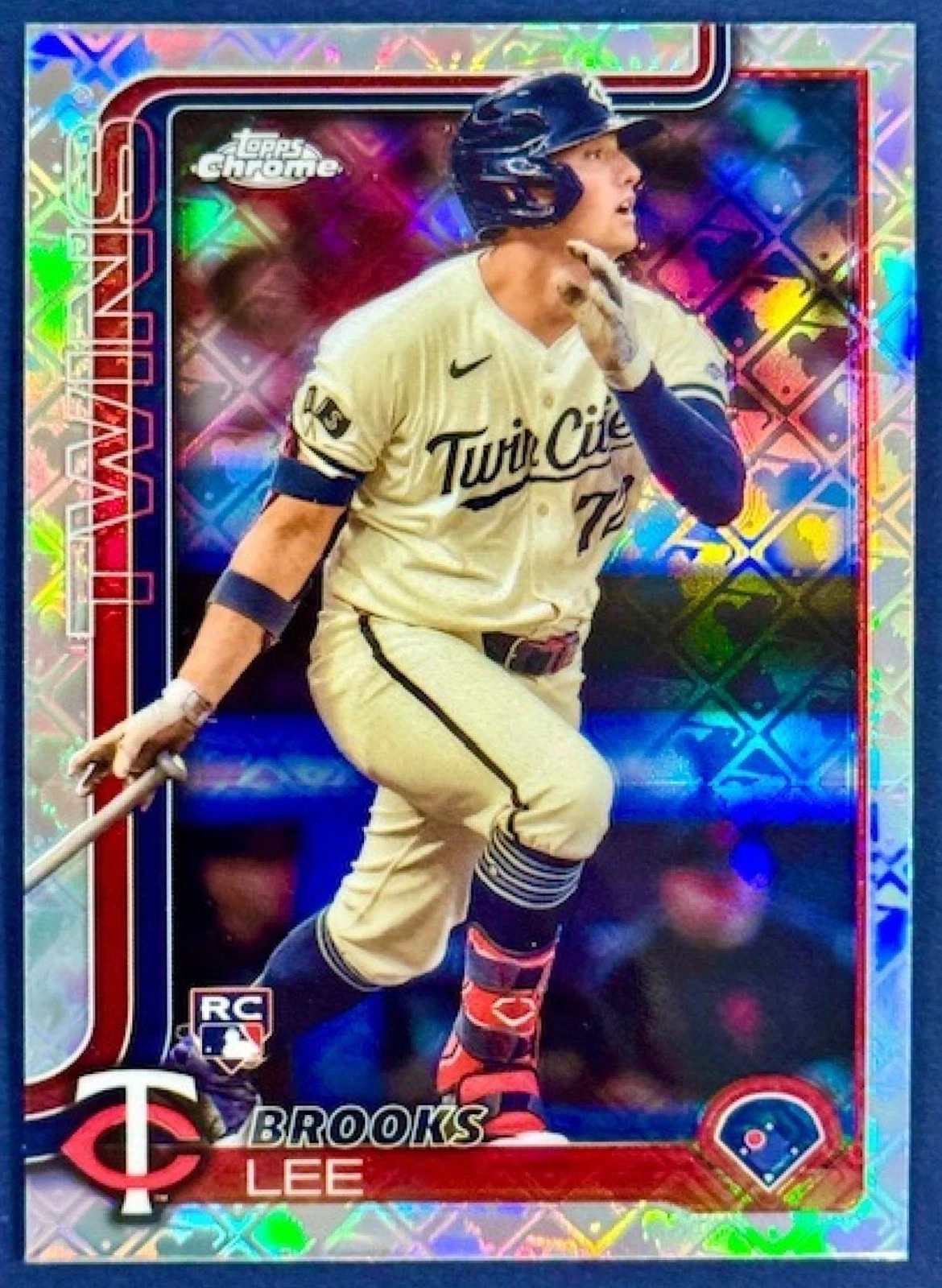 2025 Topps Chrome LogoFractor Edition Brooks Lee #234 RC Minnesota Twins