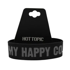 "BLACK IS MY HAPPY COLOR" Silicone Wristband from Hot Topic #B2207