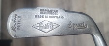 Antique Vintage True Line Rustless Muscle Back Hickory Wood Shaft Golf Putter