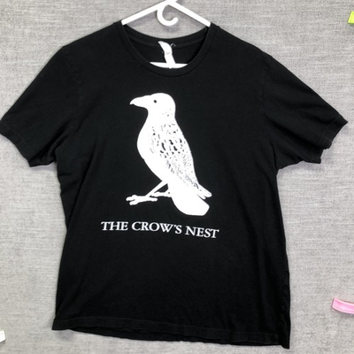 #ad #ad The Crow#x27;s Nest Shirt Mens XL Black Bird Graphic Yelp Review Offensive Tee $26.39