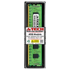 A-Tech 4GB 1Rx8 PC3-12800R DDR3 1600MHz 1.35V ECC RDIMM REG Server Memory RAM 1x