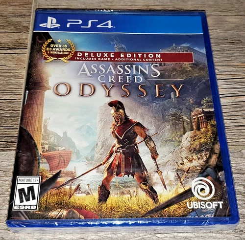 Sony PlayStation PS4: ASSASSINS CREED ODYSSEY DELUXE EDITION Sealed LOWEST NEW
