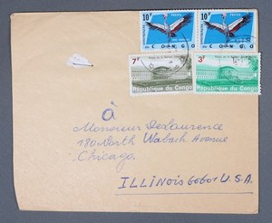 MayfairStamps Congo 1969 to Chicago IL Cover aaz_56509