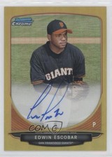 2013 Bowman Chrome Prospects Gold Refractor 20/50 Edwin Escobar #BCA-EE Auto 0b0