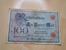 100 Mark Berlin 1907 Blue Hundred Old Germany Empire Germany