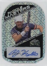 2024 Leaf Metal Pickleball Paddle Masters Silver Mojo 2/4 AJ Koller Auto 1i9