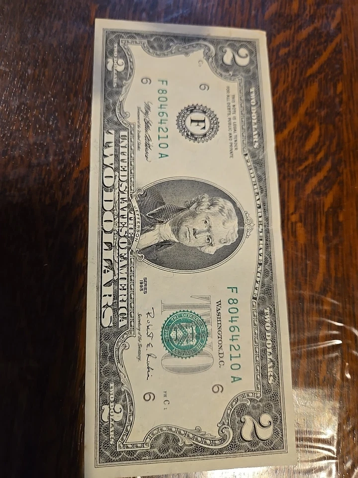 1995 2 dollar bill - Image 2 of 4
