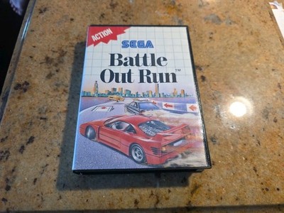 SEGA MASTER SYSTEM BATTLE OUTRUN COMPLETE IN BOX CIB RARE GENUINE AUTHENTIC 