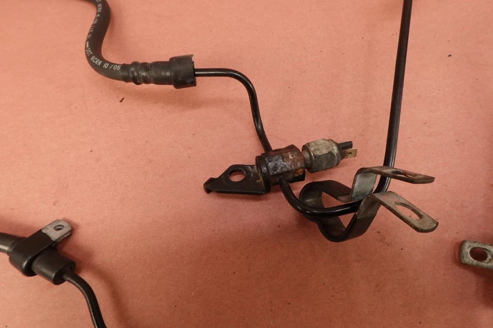 2007-2012 Harley Davidson Sportster 1200 XL1200N Front Rear Brake Caliper Hoses - Image 3 of 4