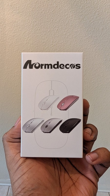 Normdecos Wireless Bluetooth Optical mouse With Mith Dual Mode Switch White