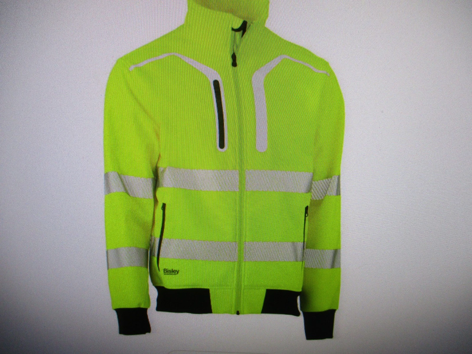New No Tag Bisley Workwear Jacket Ansi Type R Class 3 Soft Shell,2 XL Excellent! image 1